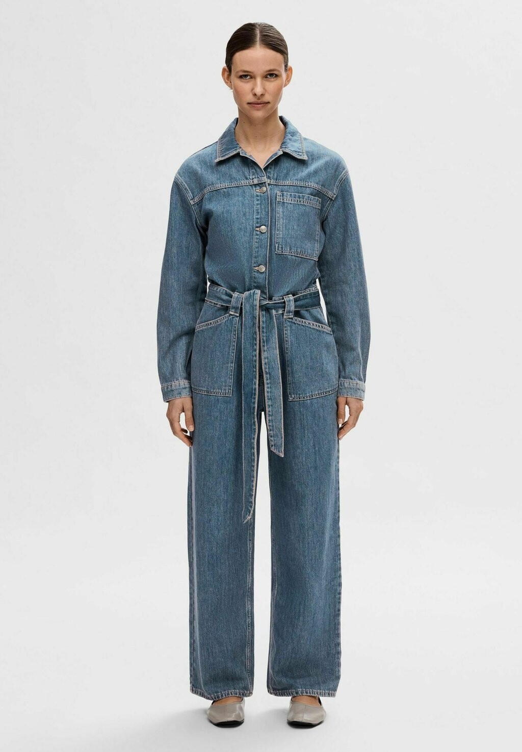 

Комбинезон Selected Femme, синий деним