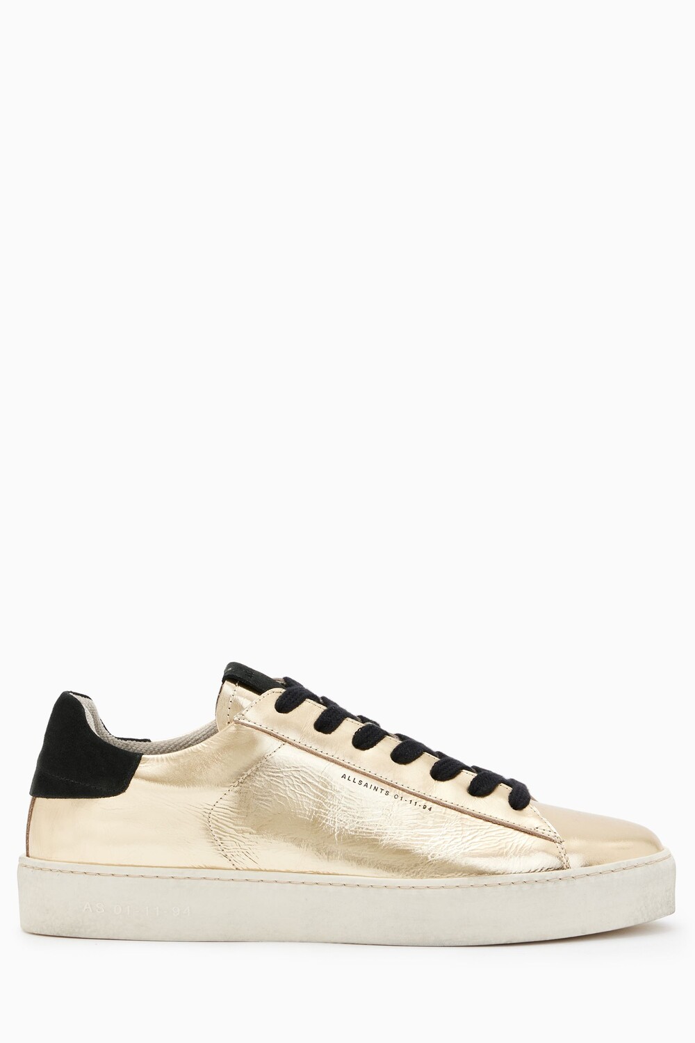 

Золотые кроссовки AllSaints Shana с металлизированной отделкой All Saints, желтый