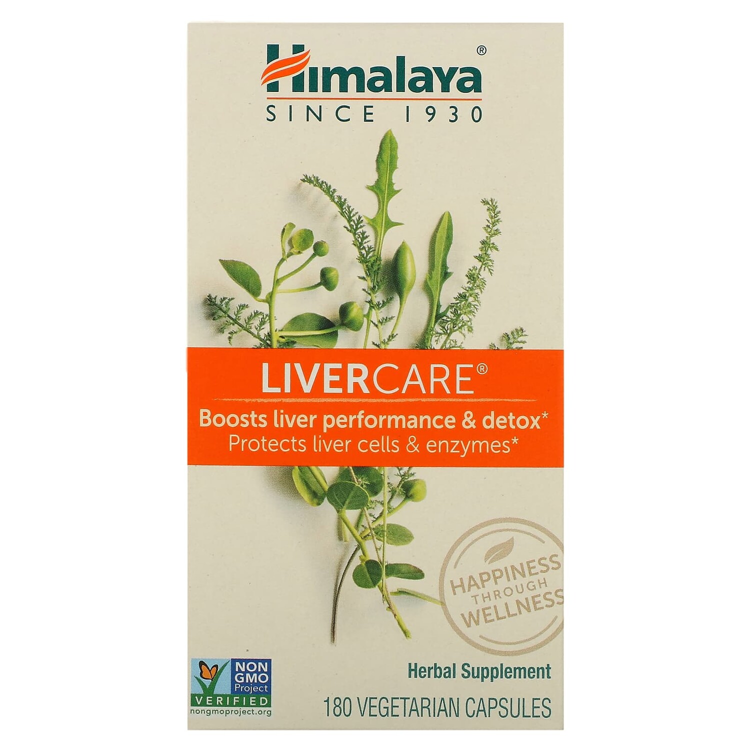 

Liver Care, 180 вегетарианских капсул, Himalaya