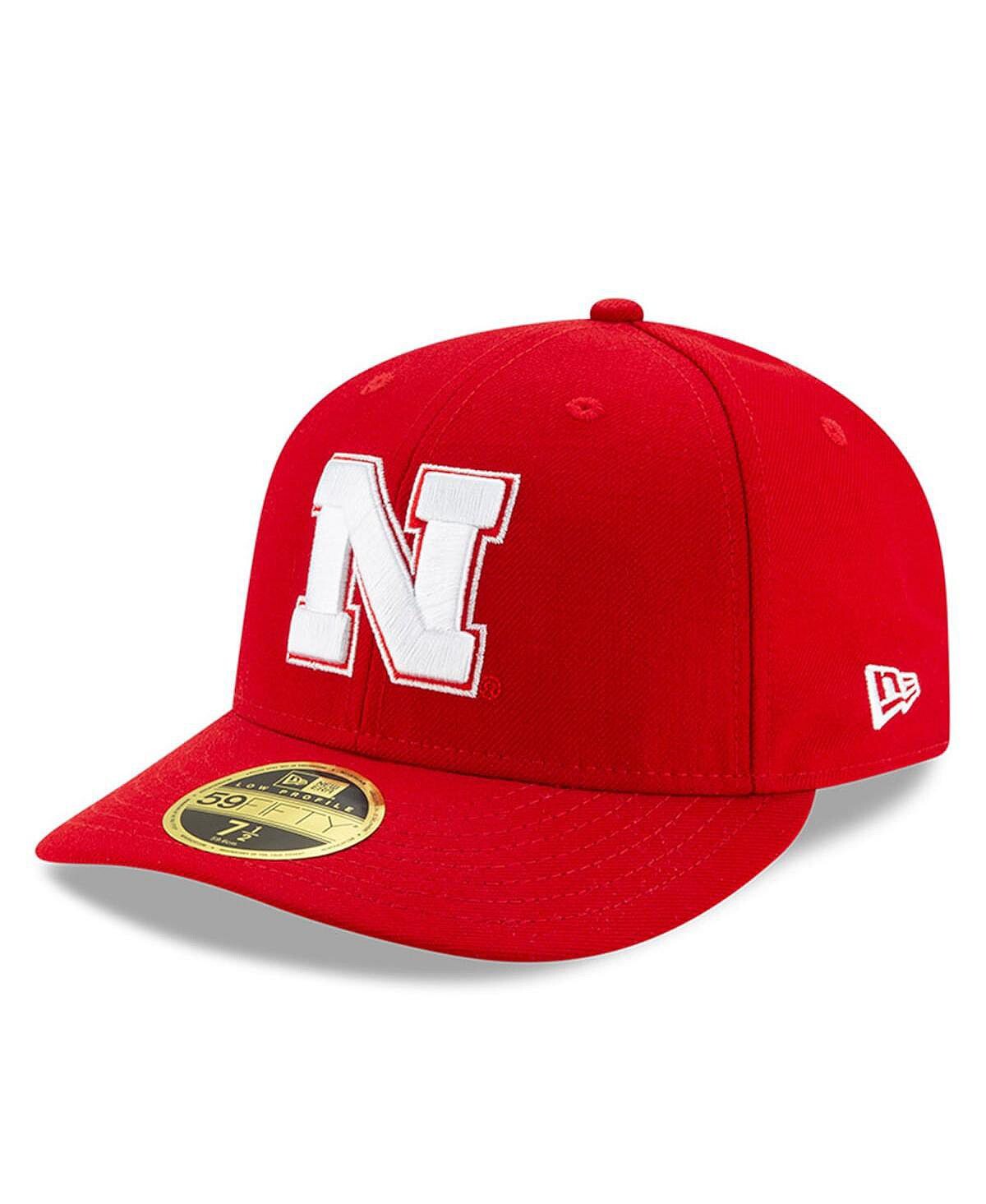 

Мужская базовая низкопрофильная шляпа Scarlet Nebraska Huskers 59Fifty New Era
