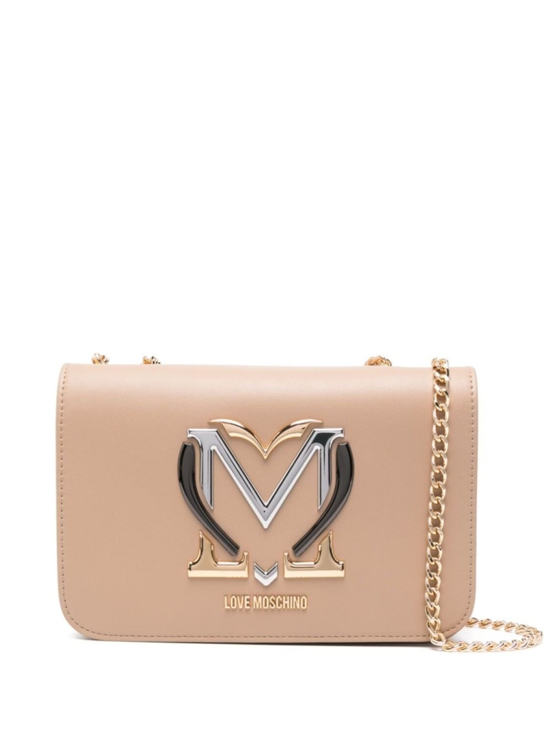 

Сумка через плечо с логотипом Love Moschino, нейтральный цвет