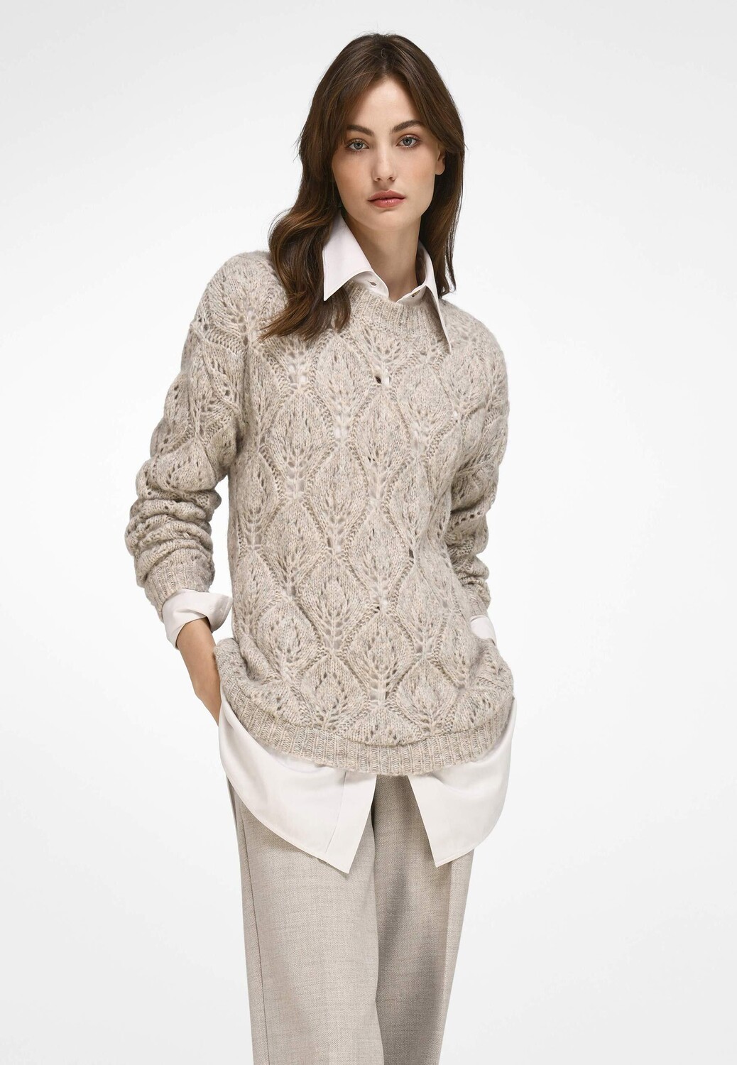 

Свитер FADENMEISTER BERLIN new wool, цвет NATUR/MULTICOLOR