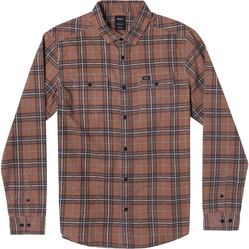 

Рубашка с длинным рукавом Rvca Panhandle Flannel, красный