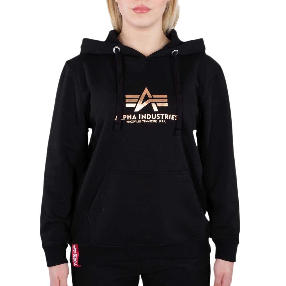 

Худи Alpha Industries New Basic Foil Print, черный
