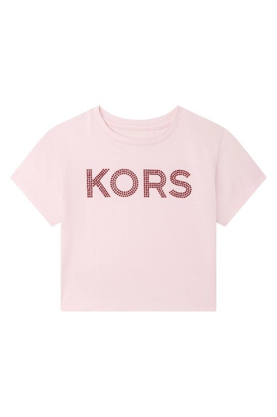 

Детская хлопковая футболка Michael Kors R15112.102.108, розовый