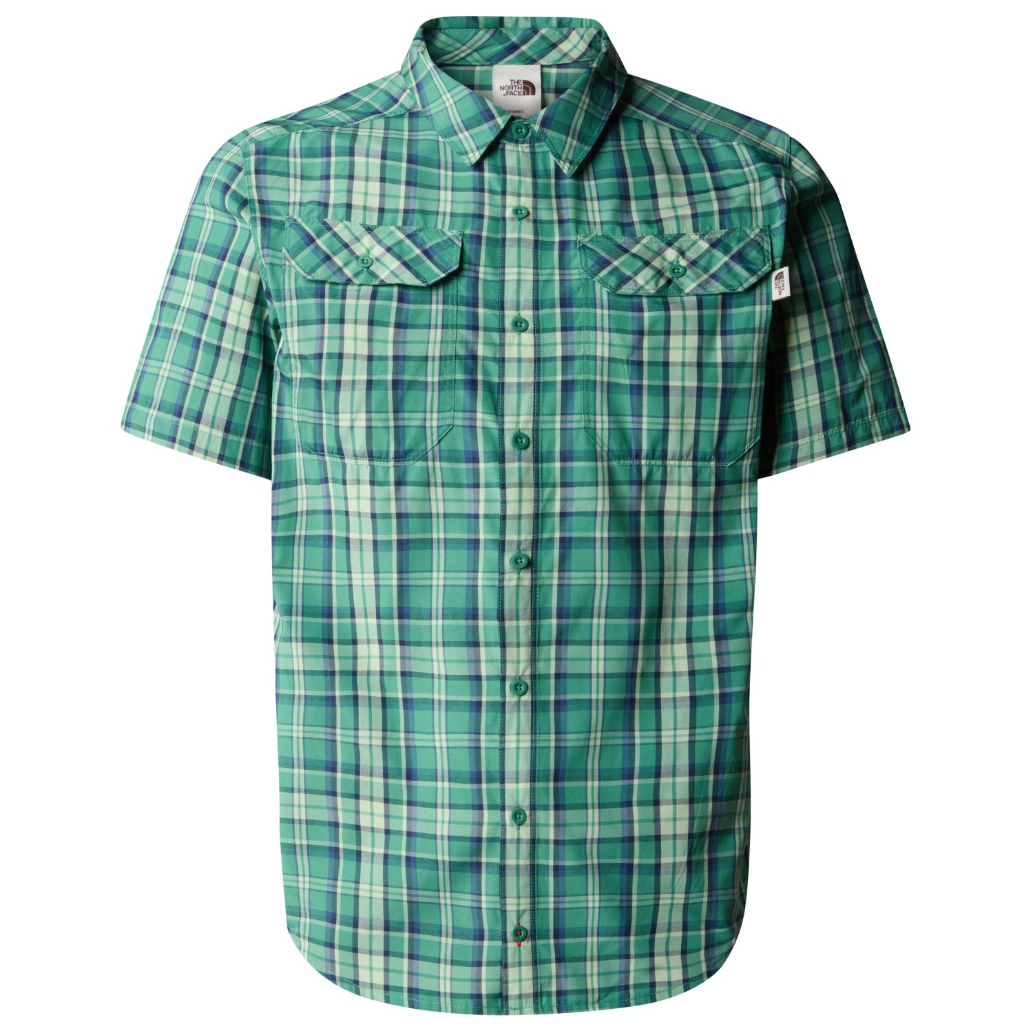 Рубашка The North Face S/S Pine Knot Shirt, цвет Gemstone Green Plaid