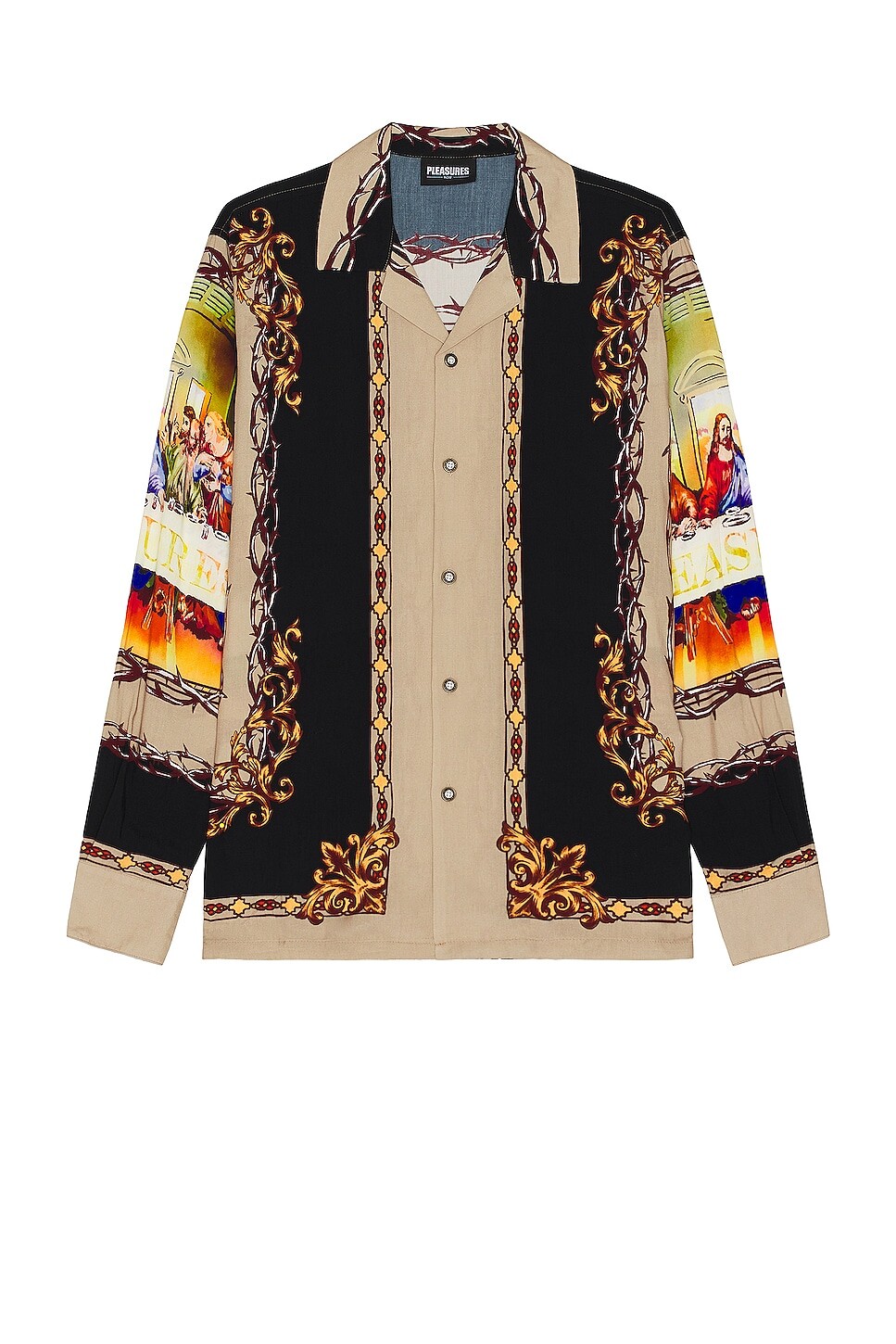 

Рубашка Pleasures Supper Button Down, черный