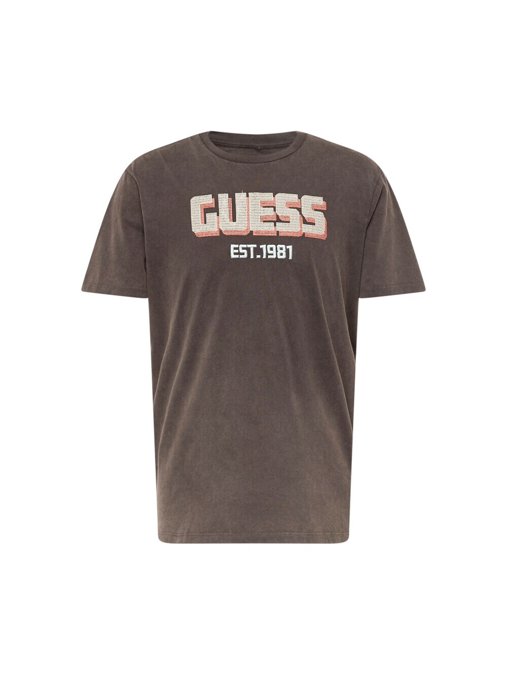 

Футболка Guess, серо-коричневый