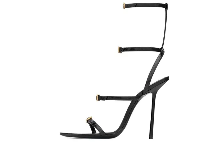 Женские сандалии Saint Laurent, черный