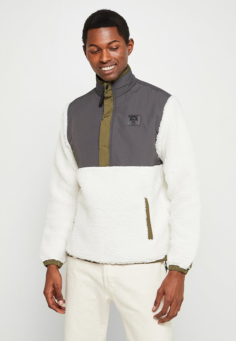 

Флисовая толстовка Half Zip W Logo North Sails, цвет marshmallow