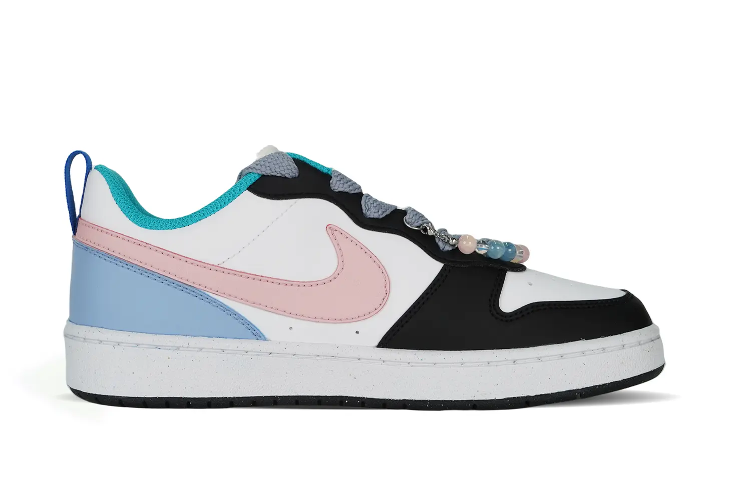 

Кроссовки Nike Court Borough Skateboarding Shoes Women's Low-top Blue/pink, голубой