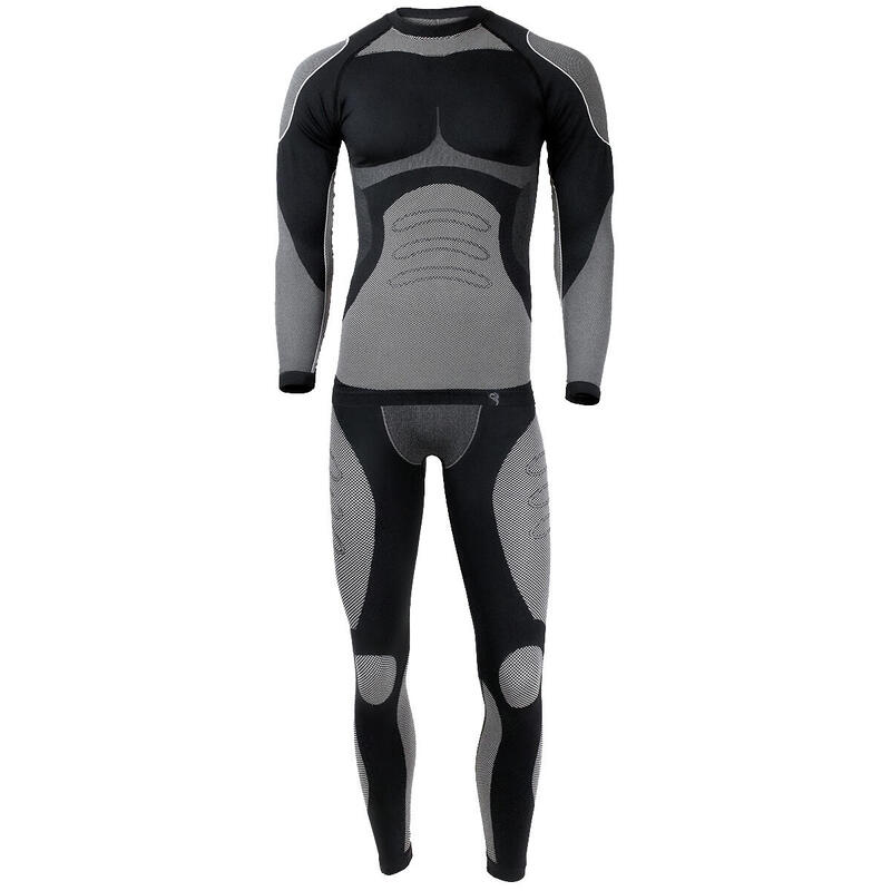 Комплект мужского функционального нижнего белья | Термобелье | Бесшовные | Черный BLACK SNAKE, цвет schwarz
