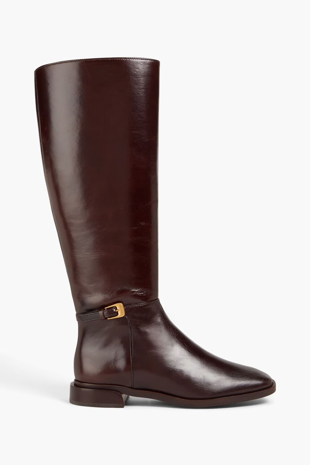 

Кожаные ботинки с пряжками Tory Burch, шоколад