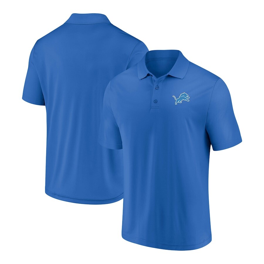 

Поло с коротким рукавом Fanatics Branded Detroit Lions, синий