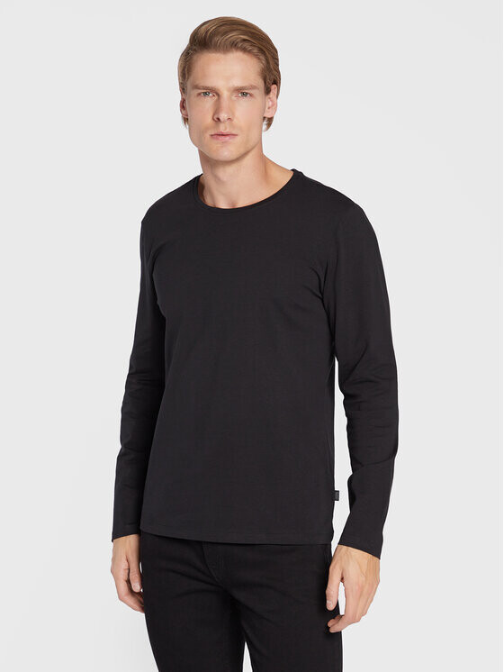 

Облегающий крой с длинными рукавами Casual Friday, черный