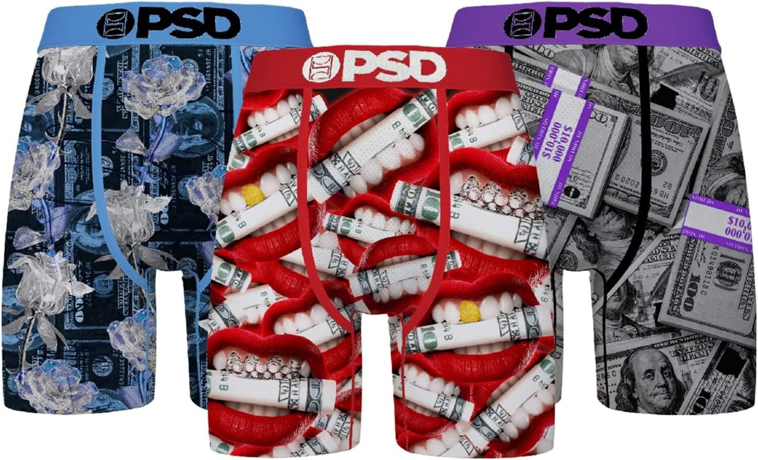 

Комплект трусов-боксеров, 3 шт. PSD, цвет Multi/Money Talks 3-Pack