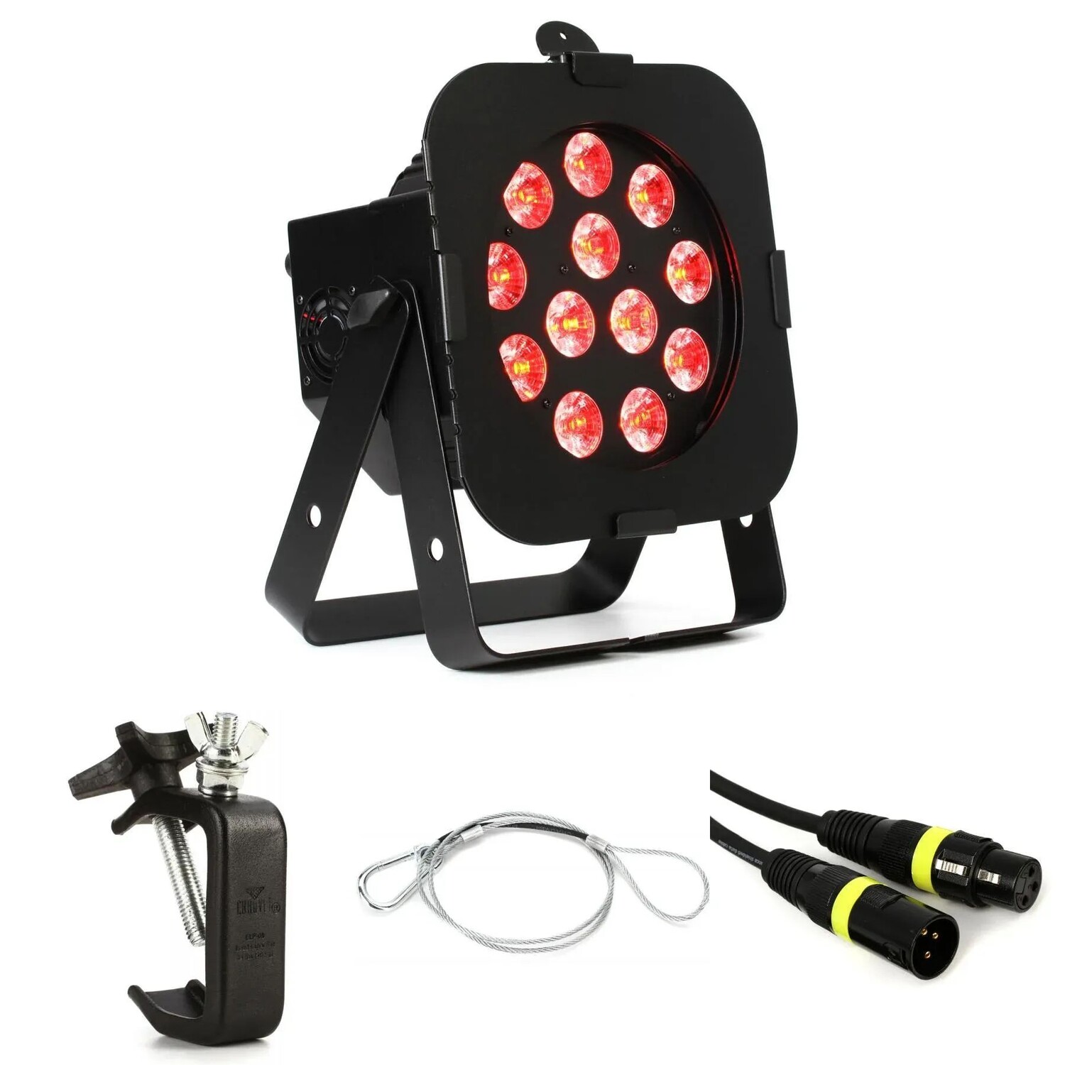 

ADJ 12PX HEX RGBAW+UV LED Par Essentials Bundle