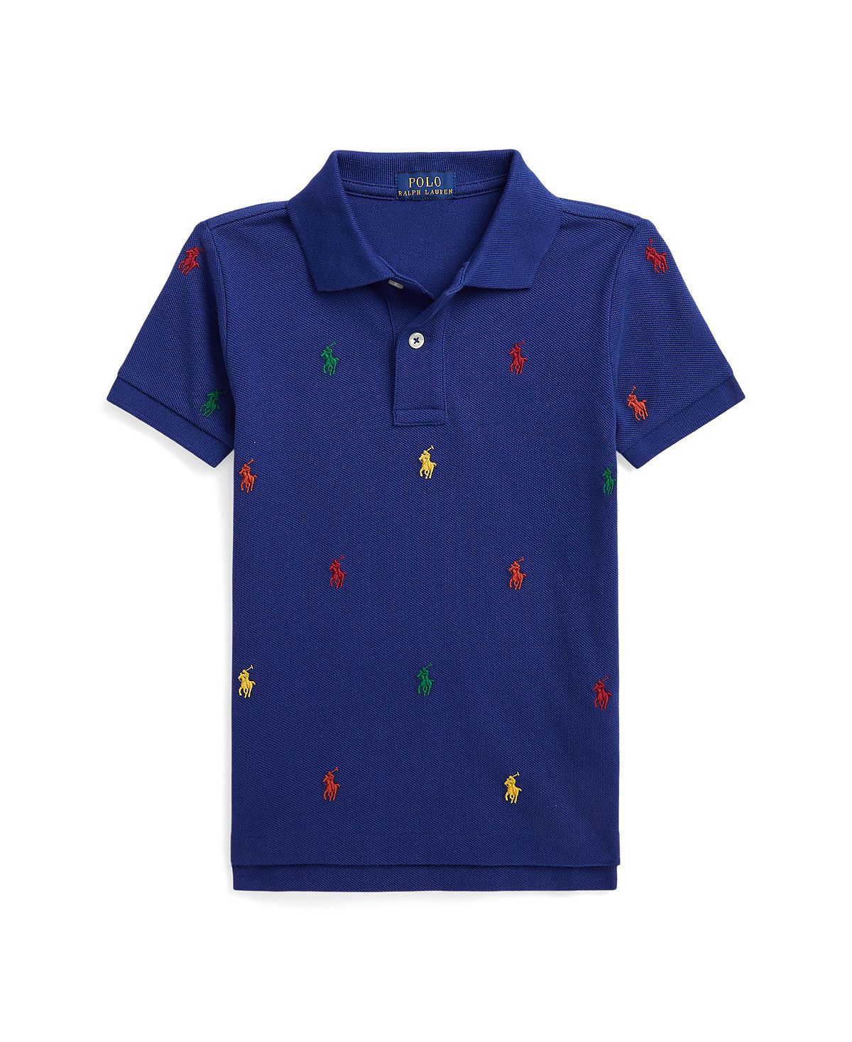 

Рубашка-поло из хлопковой сетки с пони для маленьких мальчиков Polo Ralph Lauren