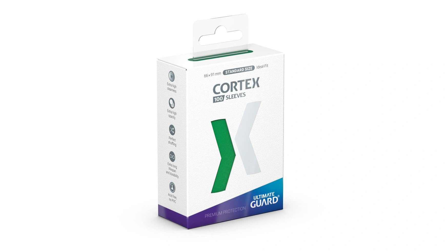 

Рукава Ultimate Guard Cortex, стандартный размер, зеленые (100)