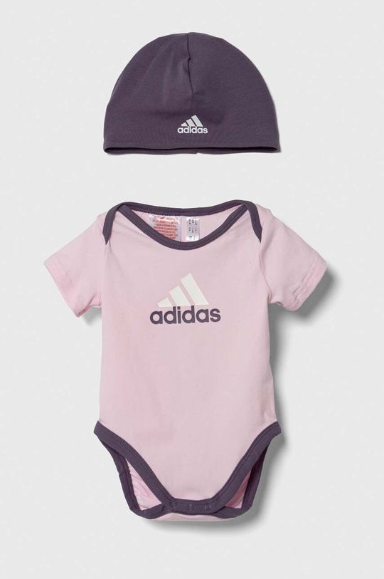 Комбинезон для новорожденного adidas, фиолетовый