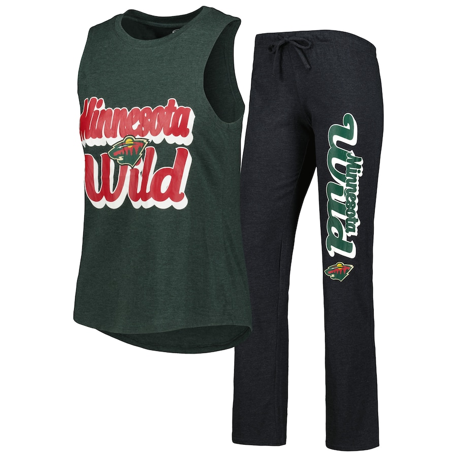 

Пижамный комплект Concepts Sport Minnesota Wild, черный