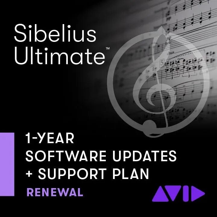 

Обновления программного обеспечения Avid на 1 год + ОБНОВЛЕНИЕ поддержки для Sibelius | Максимальная бессрочная лицензия