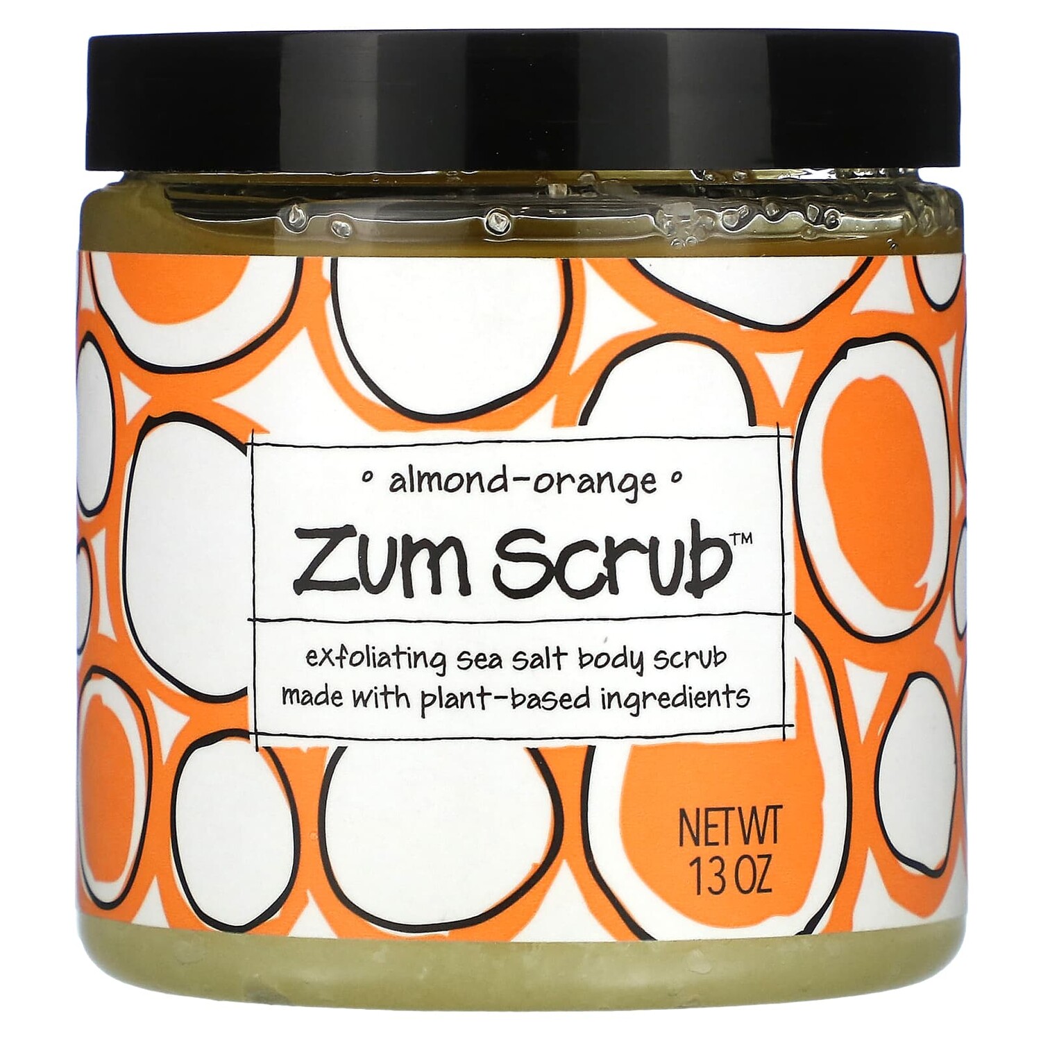 

Zum Scrub, миндально-апельсиновый, 13 унций, ZUM