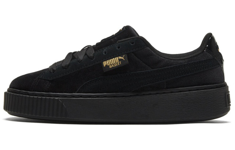 

Туфли женские Puma Velvet Low для скейтбординга, черный / золотой