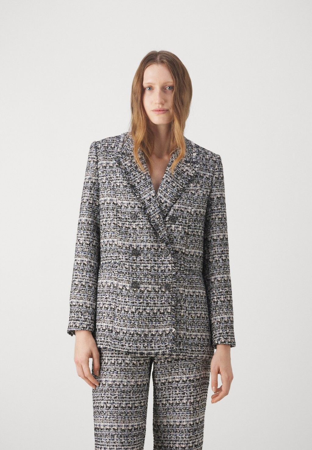 

Пиджак BOUCLÉBBJOLANA BLAZER Bruuns Bazaar, темно-синий, Серый
