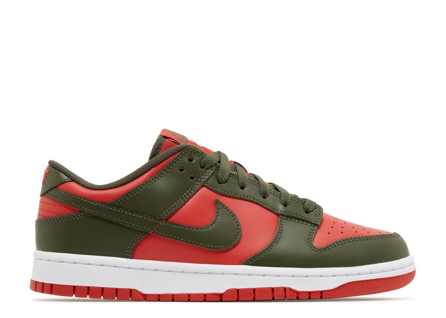 

Кроссовки Nike Dunk Low 'Cargo Khaki Mystic Red', зеленый, Зеленый;красный