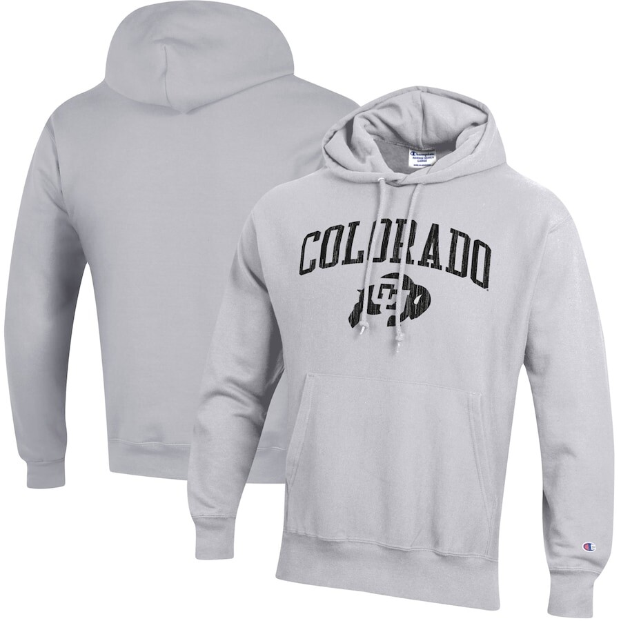 

Пуловер с капюшоном Champion Colorado Buffaloes, серебряный