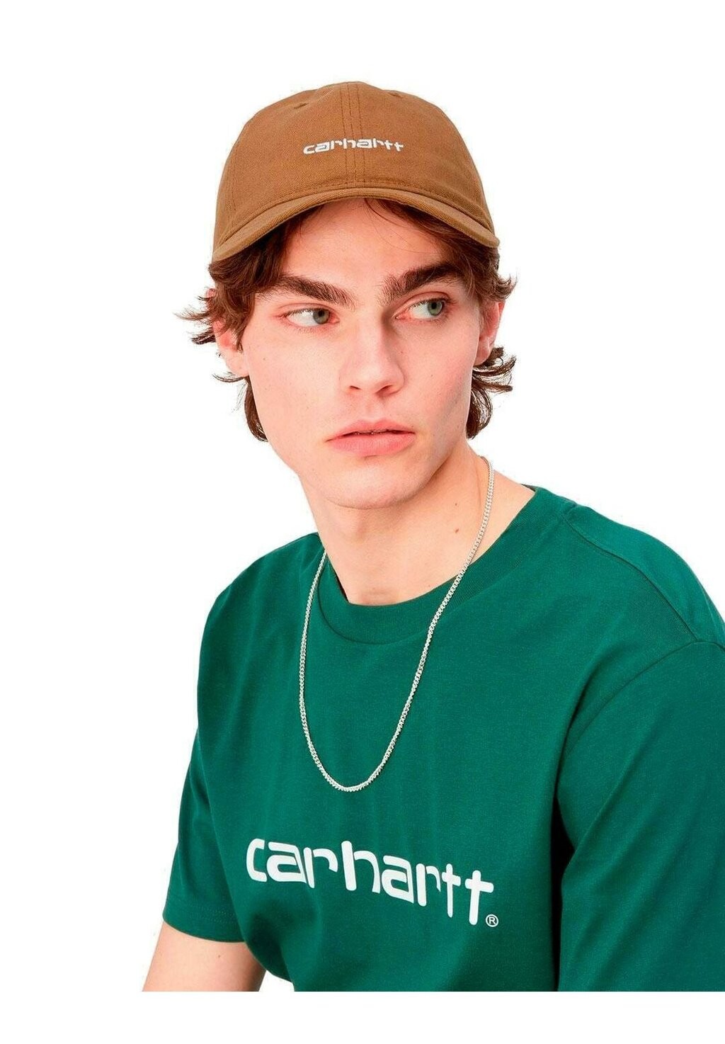 

Кепка CANVAS SCRIPT Carhartt WIP, глубокий h коричневый черный