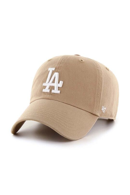 

Хлопковая бейсболка MLB Los Angeles Dodgers 47brand, бежевый