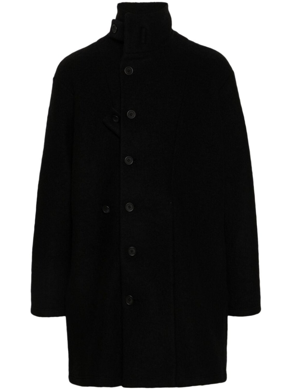 

Yohji Yamamoto начесаное пальто, черный