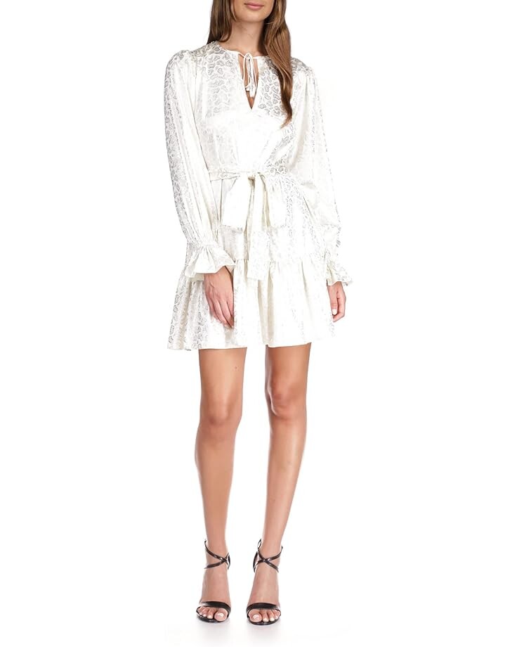 

Платье MICHAEL Michael Kors Foil Paisley Shift, серебряный