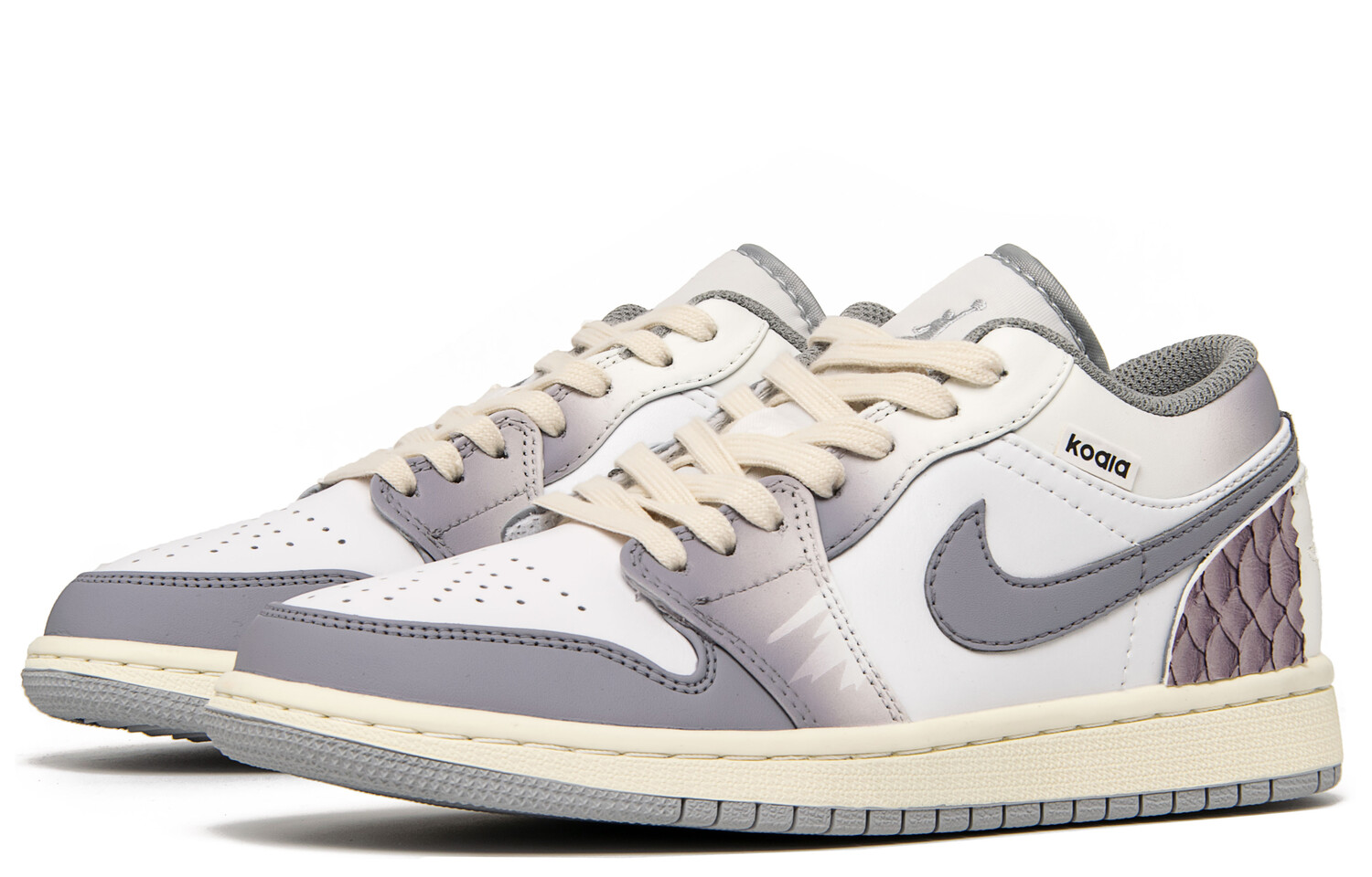 

Кроссовки Air Jordan 1 Vintage Basketball Shoes Women's Low-top White/purple, цвет Light Lavender