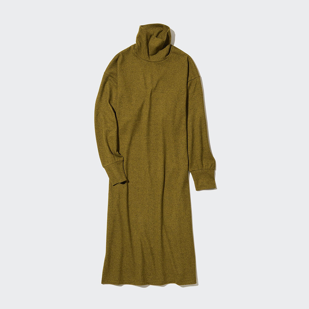

Женское платье Uniqlo из флиса, горчичный