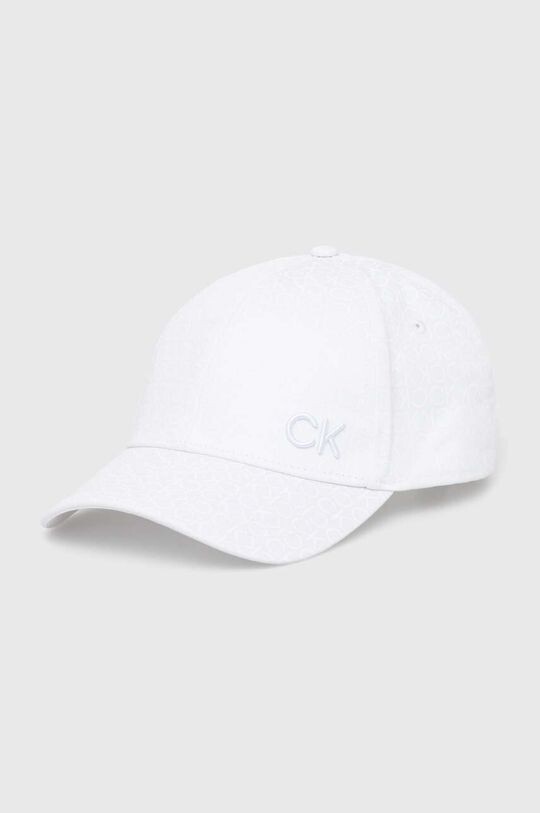 Хлопковая бейсболка Calvin Klein, белый