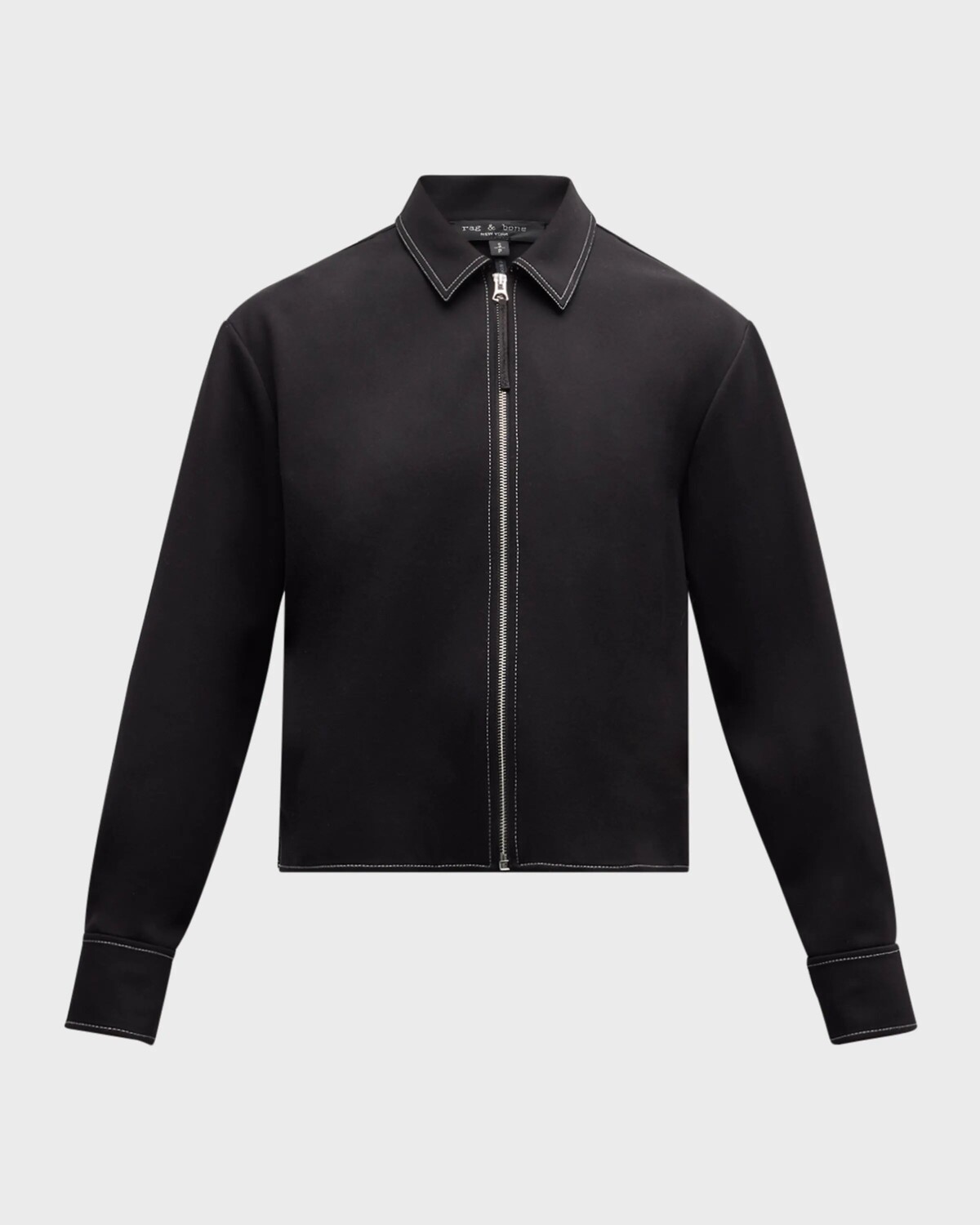 

Топ на молнии с длинными рукавами June Rag & Bone, черный