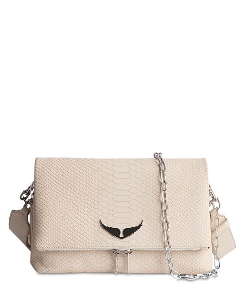 

Маленькая кожаная сумка Rocky Soft Savage Zadig & Voltaire, цвет Ivory/Cream