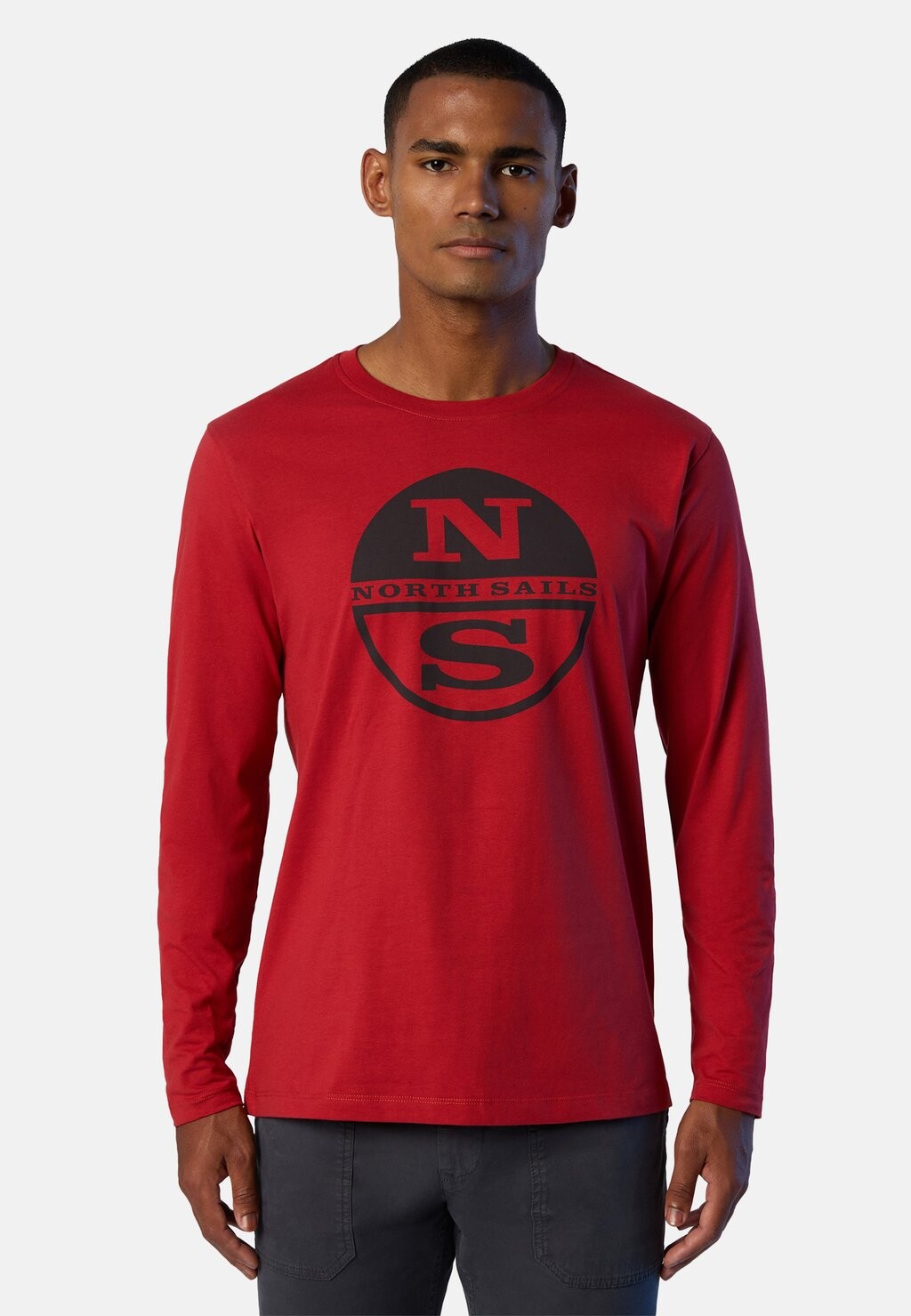 

Футболка с длинным рукавом North Sails, красная, Красный