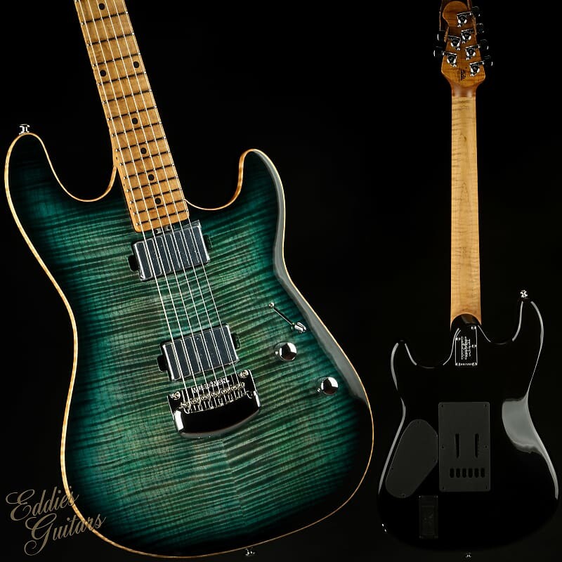 

Электрогитара Ernie Ball Music Man Sabre HT HH Trem - Yucatan Blue Flame