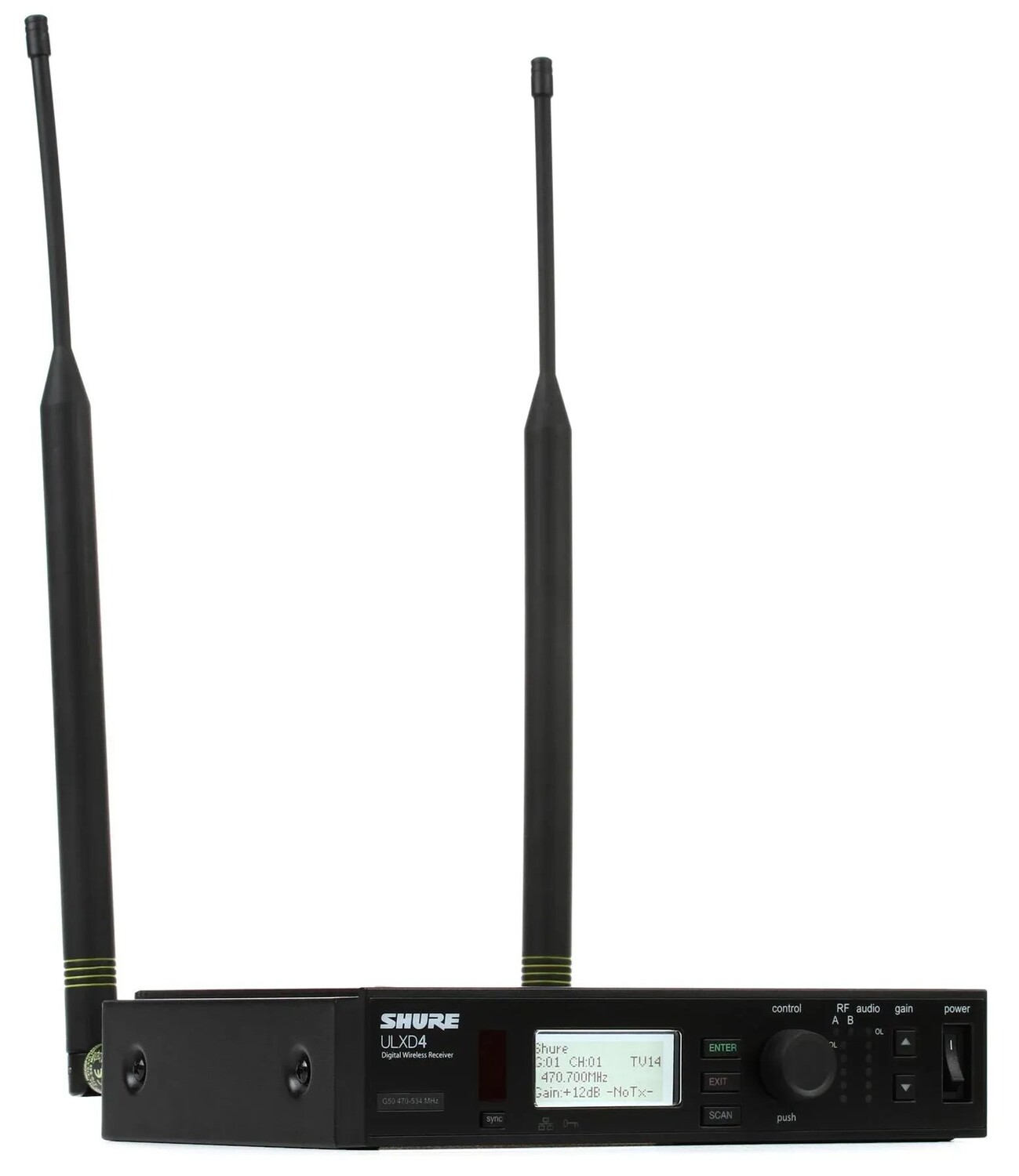 

Цифровой беспроводной приемник Shure ULXD4 — диапазон G50