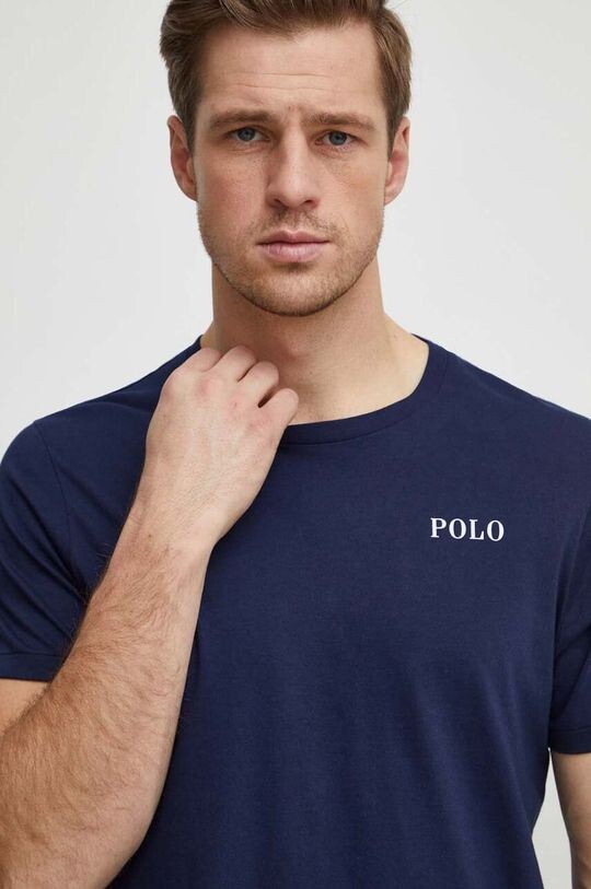 

Хлопковая футболка Polo Ralph Lauren, темно-синий