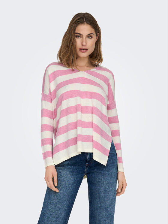 Свитер обычного кроя Only, розовый свитер обычного кроя only розовый