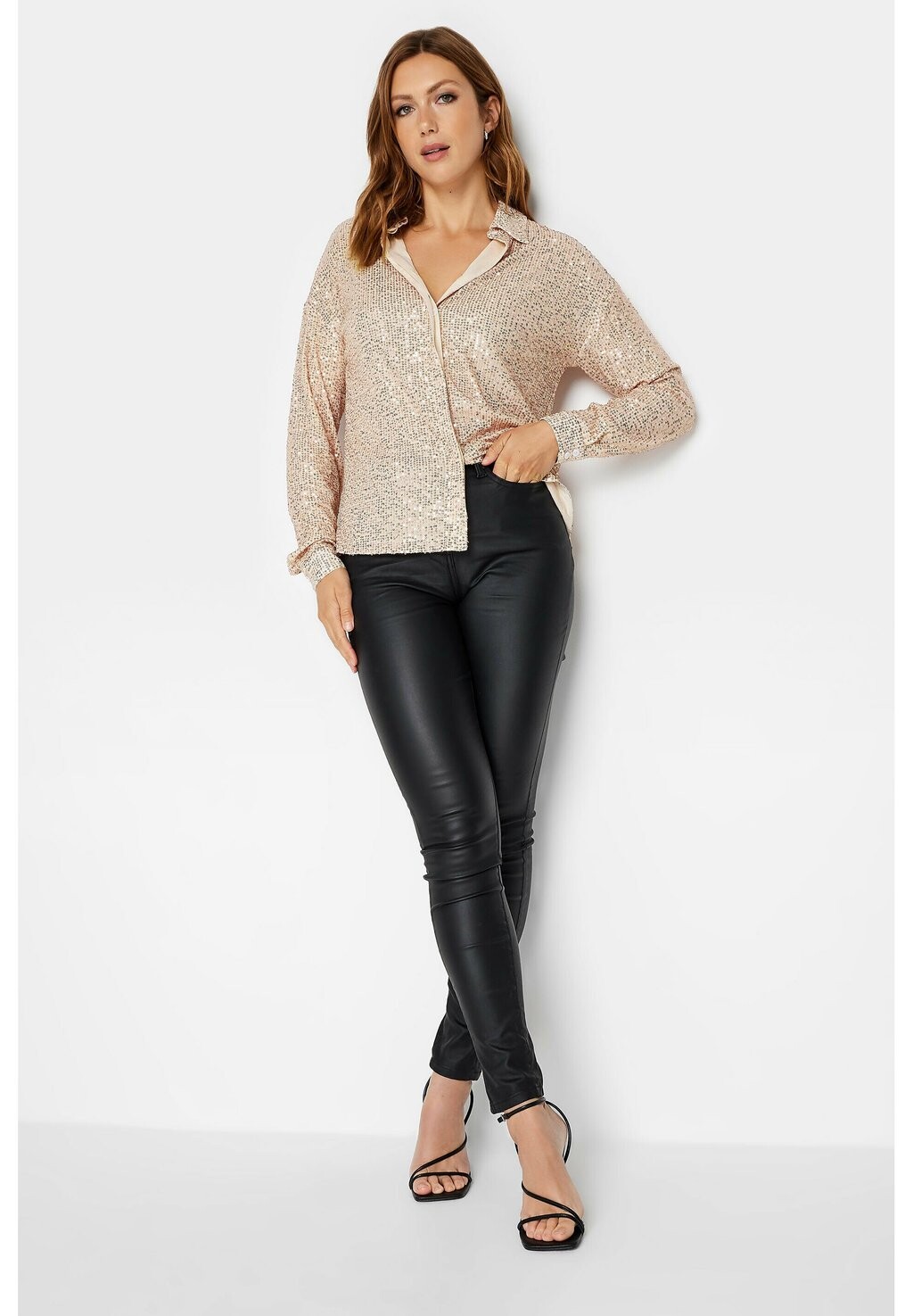 

Рубашка Sequin Long Tall Sally, золото