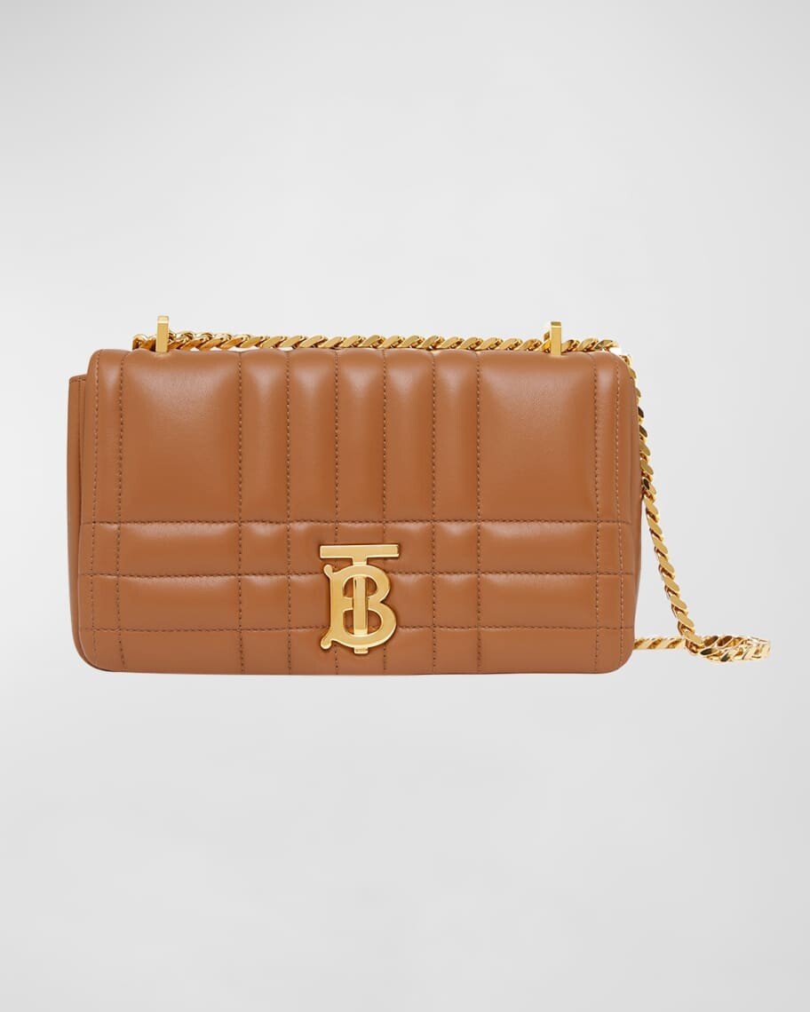 

Маленькая сумка через плечо Lola из стеганой кожи ягненка с цепочкой Burberry