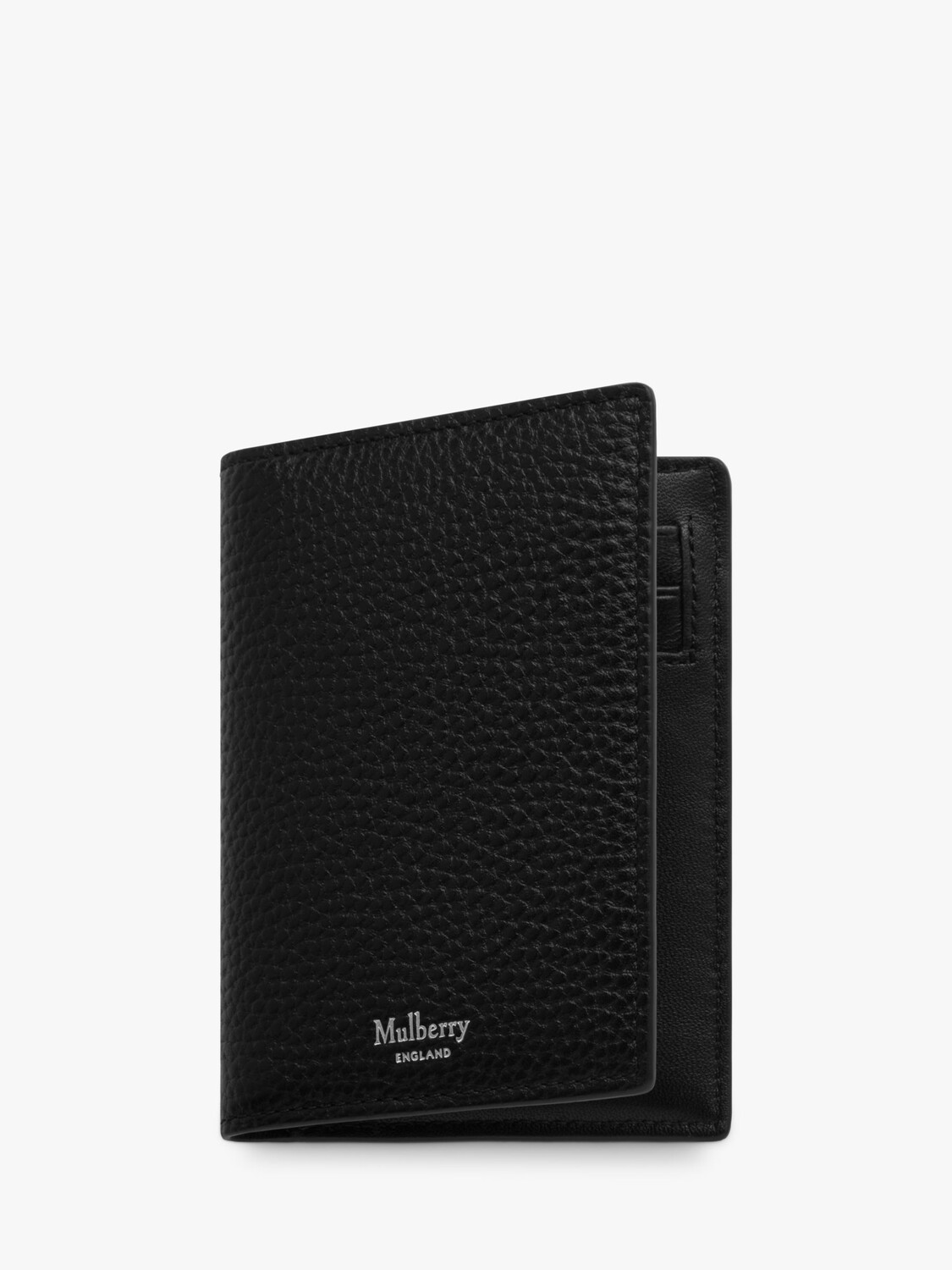 

Маленький классический кошелек для карт из зернистой кожи Mulberry, черный