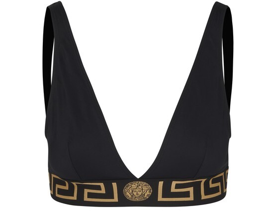 

Лиф бикини Greca Border Versace, черный