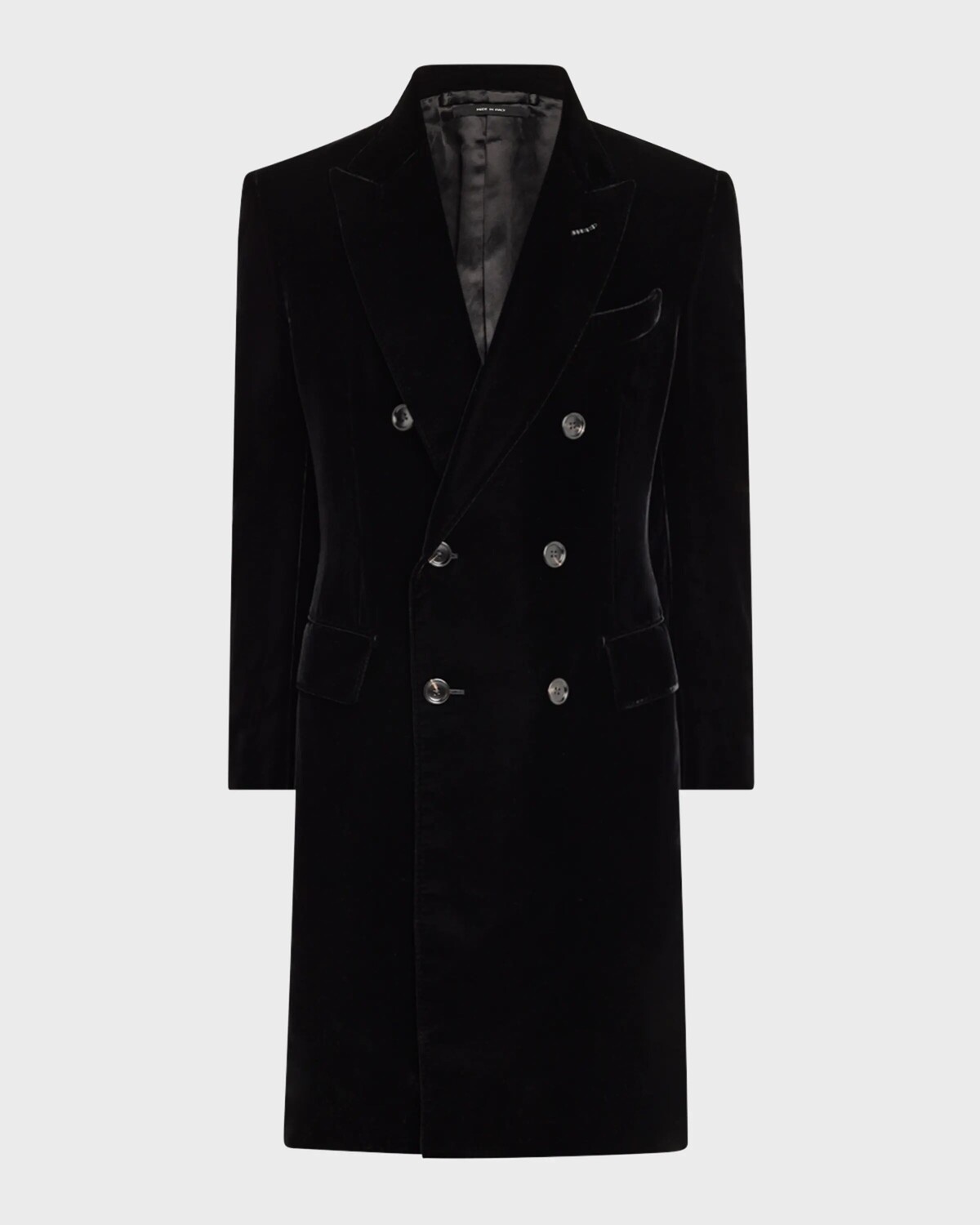 

Мужская длинная бархатная коктейльная куртка Tom Ford, черный